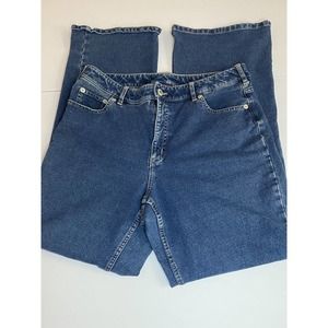 Lands End Women's Size 10 Medium Wash Jeans Stretchy Cotton Blend